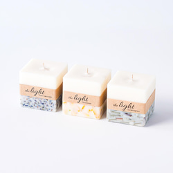 3つの香りから選べるキューブアロマキャンドル キャンドル・キャンドル