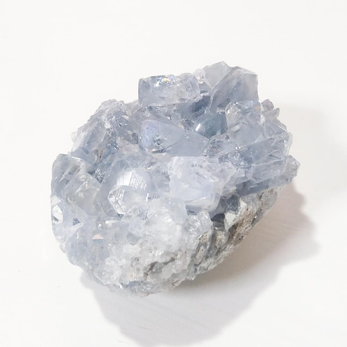 高透明度の天青石 Celestite セレスタイト クラスター 鉱物 原石 鉱石
