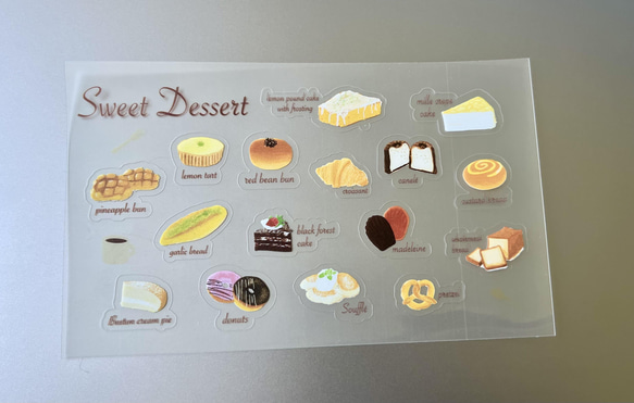 Original Design Clear Sticker - Sweet Dessert by Seed Cone 4枚目の画像