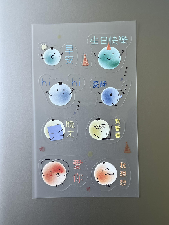 Original Design Clear Sticker - Adorable Bubble by Seed Cone 4枚目の画像