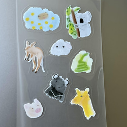 Original Design Clear Sticker - Scribbly Zoo by Seed Cone 4枚目の画像