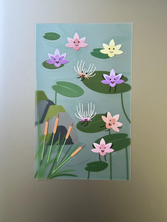 Original Design Clear Sticker - Aquatic Plants by Seed Cone 4枚目の画像