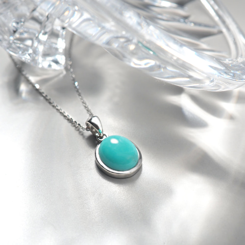 【新品未使用】 ターコイズ・コーラルのスターリングシルバーペンダント スターリングシルバーのカワセミネックレス：ターコイズバード