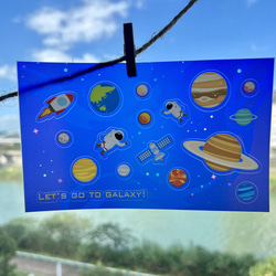 Original Design Clear Sticker - Fly to the universe by Seed 3枚目の画像