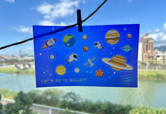 Original Design Clear Sticker - Fly to the universe by Seed 3枚目の画像
