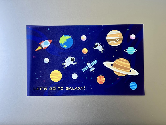 Original Design Clear Sticker - Fly to the universe by Seed 4枚目の画像