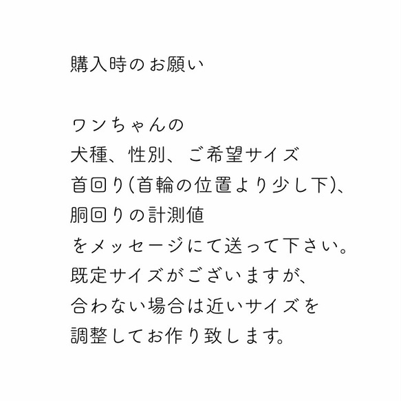 受注製作　リネンイニシャル　おめかしハーネス　 6枚目の画像