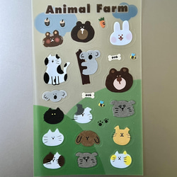 Original Design Clear Sticker - Animal Farm by Seed Cone 4枚目の画像