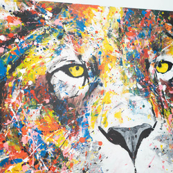 Title "LION" contemporary paint 第5張的照片