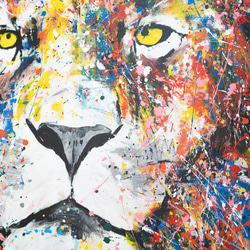 Title "LION" contemporary paint 第2張的照片