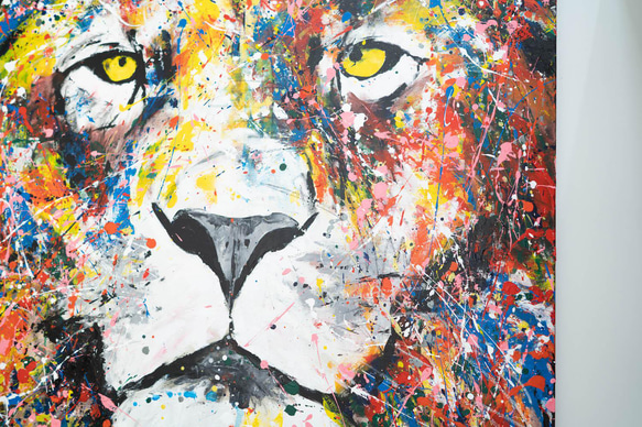 Title "LION" contemporary paint 第2張的照片