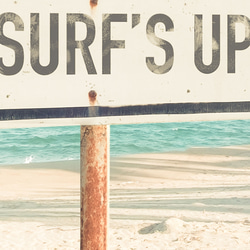 Surf’s up ビーチ ヤシの木 / インテリアポスター 海外アート 2 枚セット / 3179 4枚目の画像