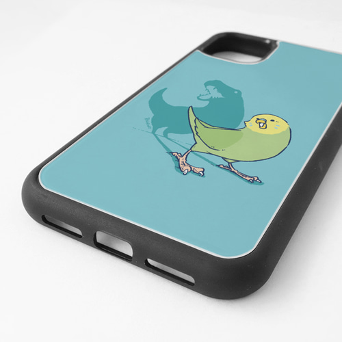 スマートフォンケース（鳥と恐竜 / セキセイインコ） iPhoneケース 