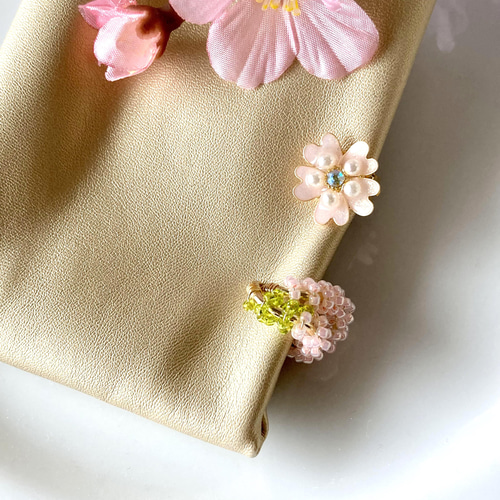 桜のモチーフとイヤーカフ/2点セット その他アクセサリー ゆ