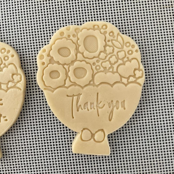 感謝の花束クッキー（大）　クッキー型（スタンプ付き） 2枚目の画像