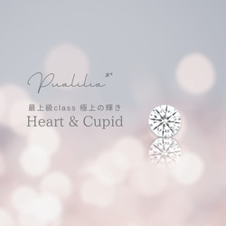 付けっぱなしOK‼️ 極上の輝き~Heart & Cupid~ピアス/イヤリング SUS316L/CZダイヤモンド 11枚目の画像