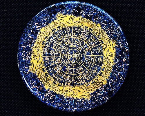 開運絵画　❀オルゴナイトダブル八角フトマニ図❀ 開運絵画 ❀オルゴナイトダブル八角フトマニ図❀最高 の