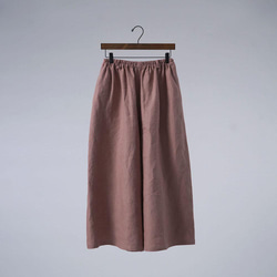 【wafu 入門編】数量限定！Linen Pants ワイドパンツ / 浅緋色(あさあけいろ) b002m-asa2 9枚目の画像