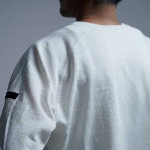 wafu リネンTシャツ ラグラン / ホワイト t020k-wht2 M wafu リネンTシャツ ラグラン / ホワイト t020k-wht2 M wafu リネンT