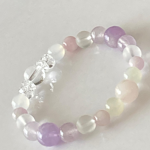 ✨癒しと安眠✨ ラベンダーアメジスト 天然石 パワーストーン ブレスレット ラベンダーアメジストブレスレット AAAA 虹入り 透明感抜群 春夏