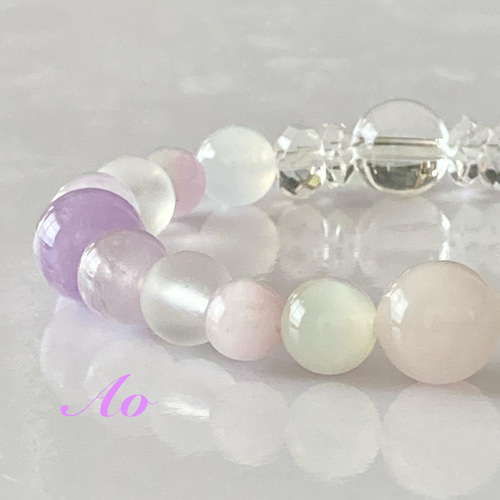 優しい波動で幸運へと導く/ラベンダーアメジスト/ムーンストーン