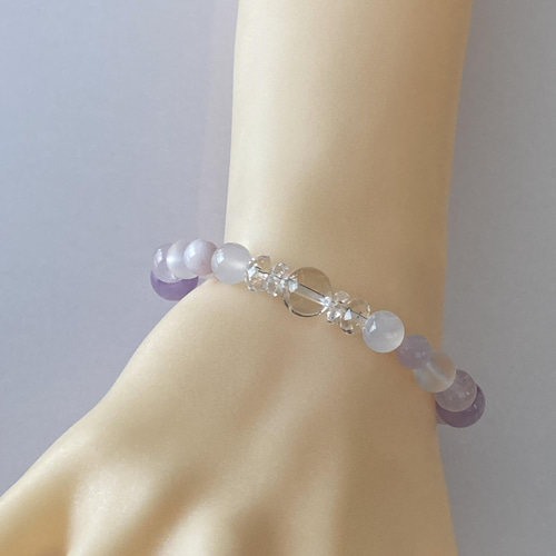 優しい波動で幸運へと導く/ラベンダーアメジスト/ムーンストーン