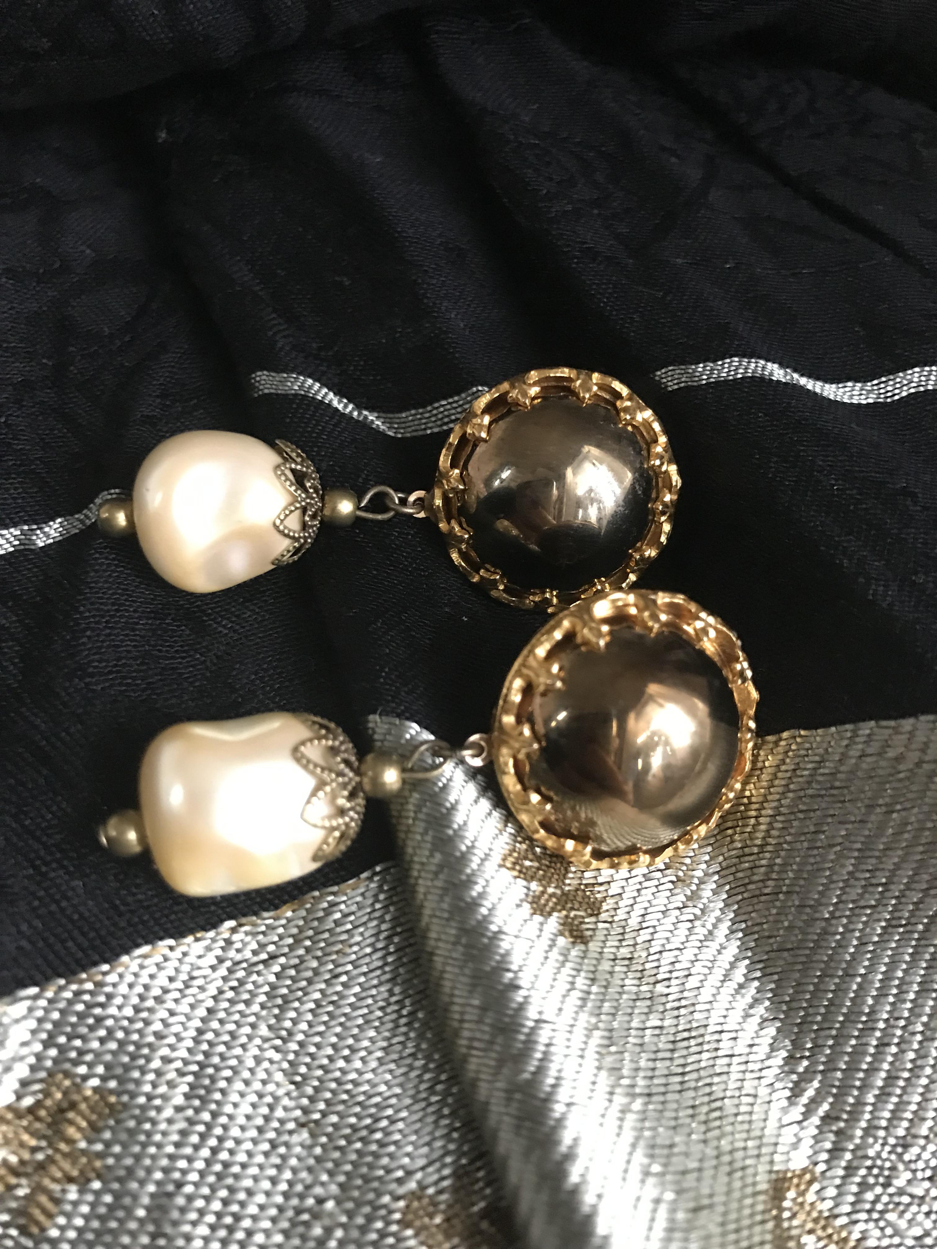 ドイツ製ウィンテージボタンピアス　Gee