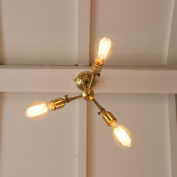 moving arm 3 socket chandelire  (NIS-15) ムービングアーム3灯シャンデリア 6枚目の画像