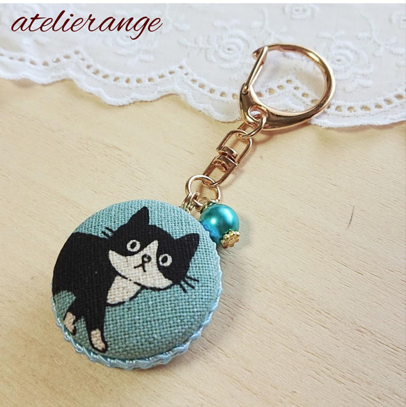 レジンチャーム＊スイーツにゃんこ 飛びつきねこ にゃんこ No.2＊