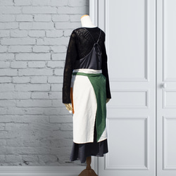 PSNY 3 色棉質圍裙 長尺寸侍酒師圍裙 圍裙 咖啡廳圍裙 AP04 第3張的照片