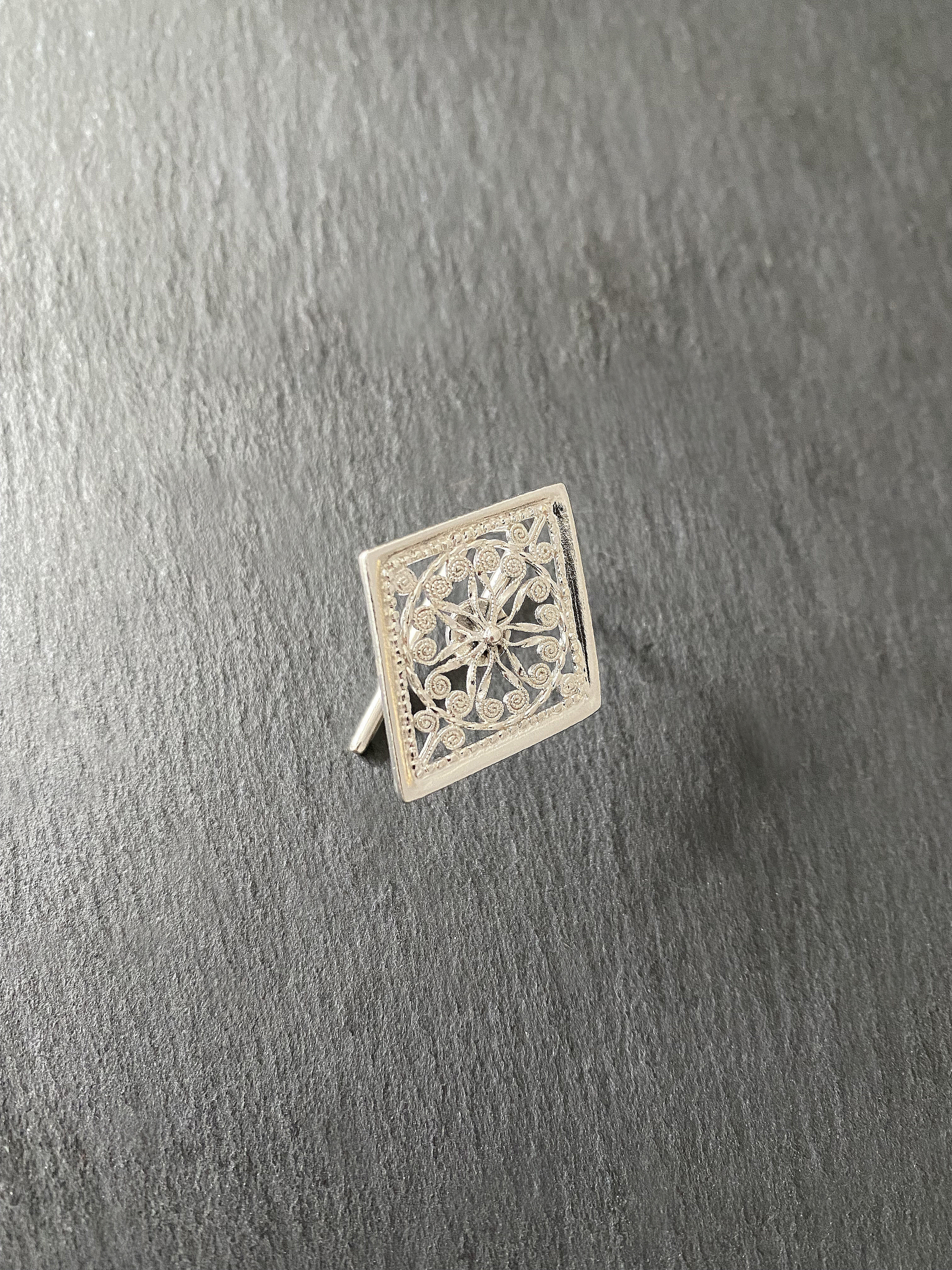 【銀線細工】Rhombus(L)ポニーフック/SV925