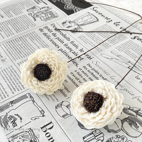 ソーラーラナンキュラス 2輪 ハンドメイドフラワー その他素材  