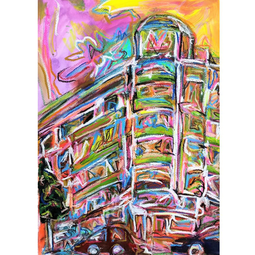 絵画 油絵 小澤勇寿郎 作 パリの街 8号サイズ インテリア 定価