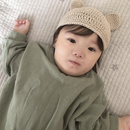 追加販売♡大人気!!!!コットン100%のくま耳帽子 帽子(ベビー・キッズ  