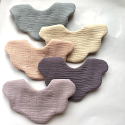 ぽこぽこガーゼ ハンドメイド スタイ お名前刺繍スタイ オーダースタイ 