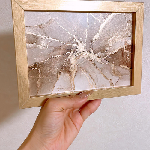 大人気アルコールインクアート、大理石アート、大理石柄アート