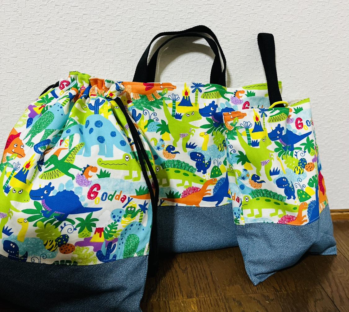 【再販】★入園、入学★レッスンバッグ、お着替え袋、シューズ袋セット