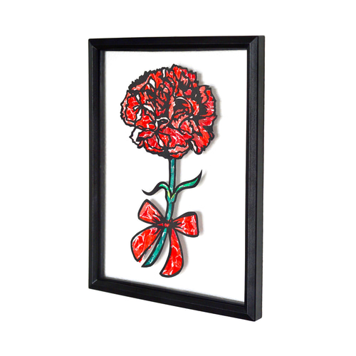 ちぎり絵 花の絵画 切り絵×ちぎり絵】mother's-day -母の日- 原画アート 母の日