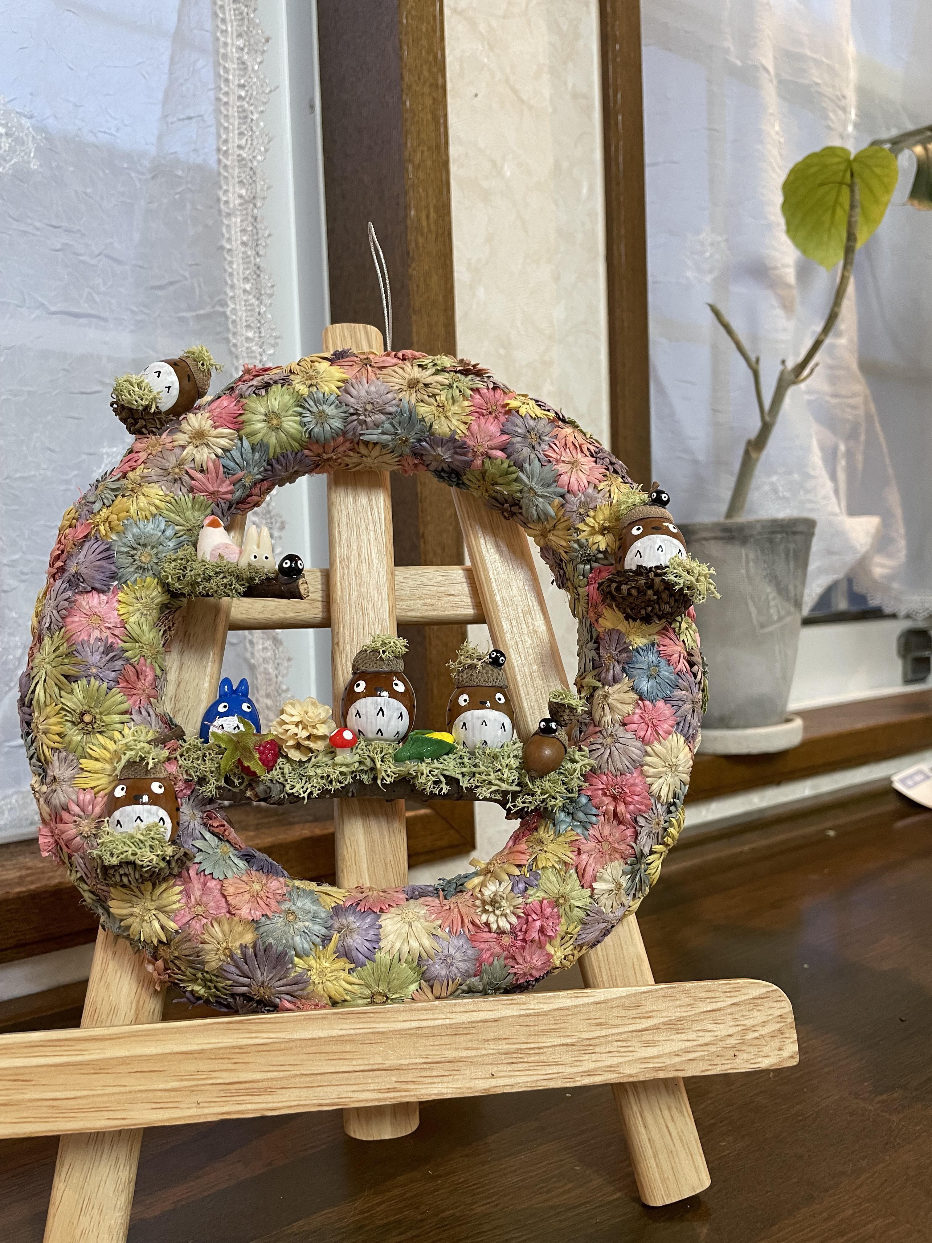 森のどんぐり ドライフラワー ミックスカラー×丸型×Mサイズ ドライ