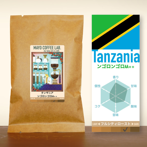タンザニア ンゴロンゴロAA＋＋《自家焙煎珈琲》 1枚目の画像