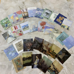 5.【30枚】ヴィンテージ筆記用紙カードスクラップ　コラージュ素材 1枚目の画像