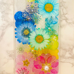 001♡ 押し花 ケース オーダー iPhone Android iPhone Android ♡ 押し花ケース スマホケース オーダー