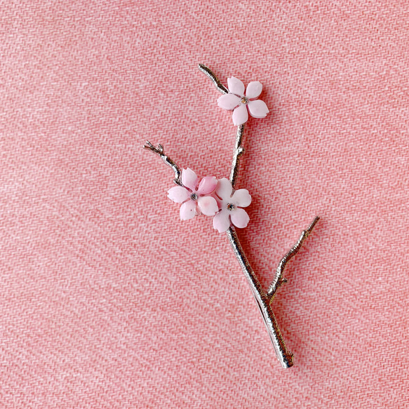 【送料込】咲き始めのサクラヘアピン 3枚目の画像