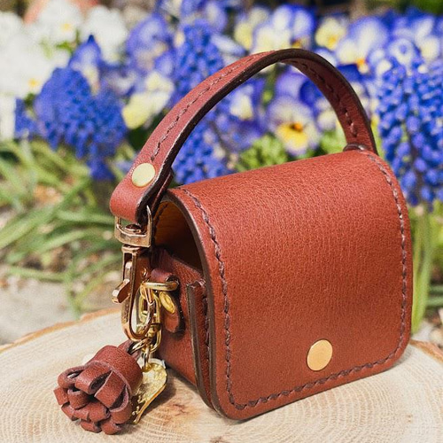 ワイヤレスイヤホン ケース＊本革かわいい手縫いケース＊LinkBuds