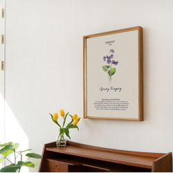 キッチンポスター　/ i0609 / 春のハーブや花 ボタニカル　インテリアポスター 1枚目の画像