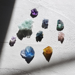 【057 Fluorite Fest】 ヤオガンシャン フローライト 鉱物原石 シルバー925 ネックレス 天然石 7枚目の画像