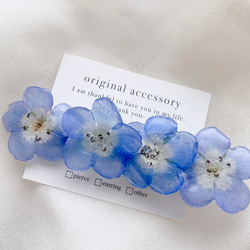 青薔薇ピアス♡ ピアス（フック・チェーン） charmant 通販