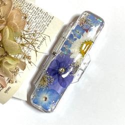ドライフラワーバレッタ かすみ草 華やか レジンアクセサリー イベント