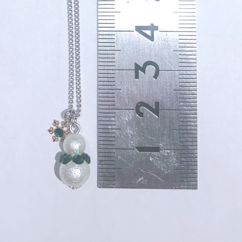 雪だるまのネックレス お花② 9色あります SnowMan ネックレス