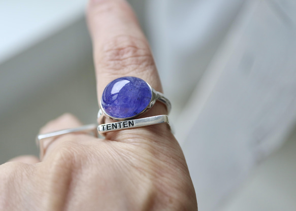青紫のflowerタンザナイト ring 2枚目の画像